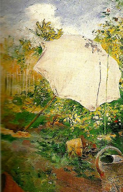 Carl Larsson tradgard i grez Germany oil painting art